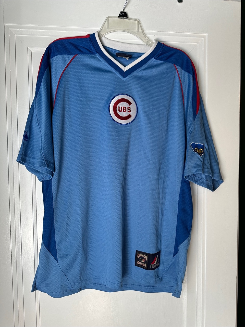 Chicago Cubs Light Blue Short Sleeve Jersey Shirt